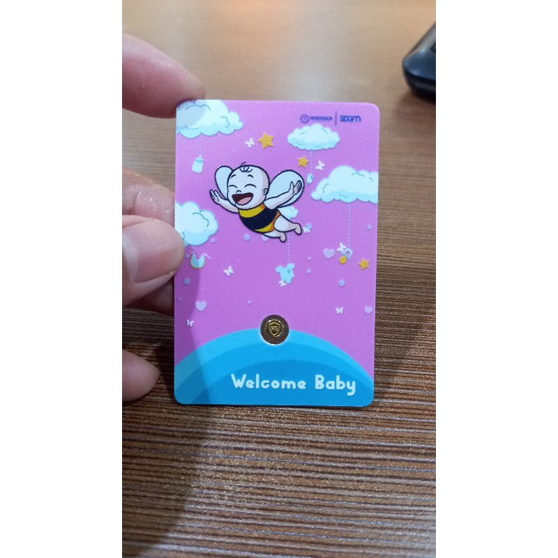 MiniGold Babyborn 0.025 gram | Logam Mulia 24 Karat | Emas Batangan Murni | Fine Gold 99.99% | Kado 