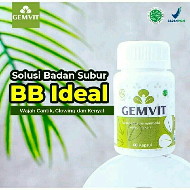 [SIAP KIRIM]  Gemvit (ORIGINAL) Penggemuk Badan Terbaik