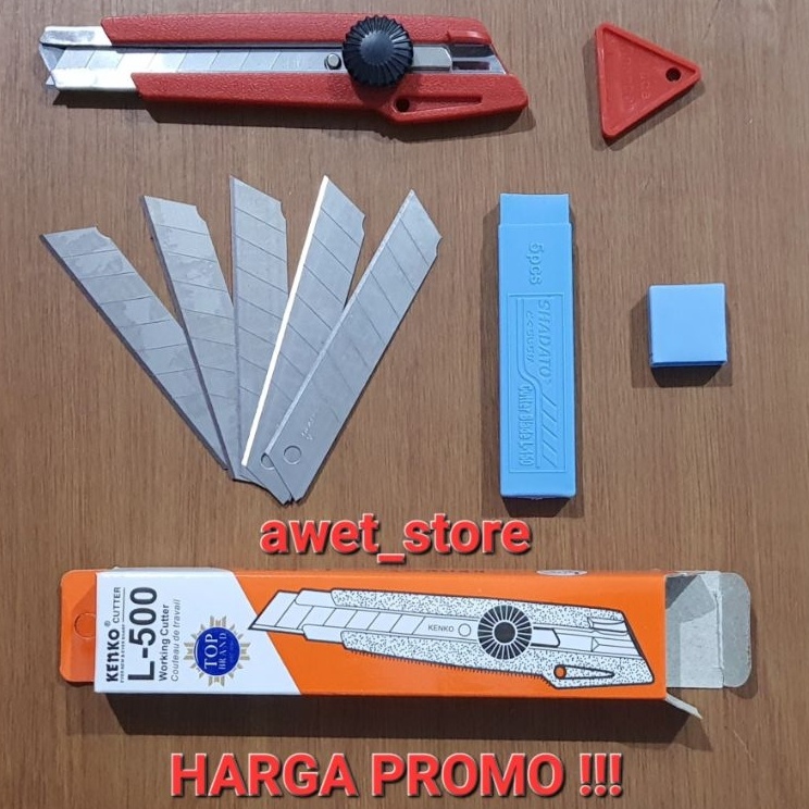 

Borong Produk Cutter Besar L 5 Kenko 1 Tube isi Cutter Shadato