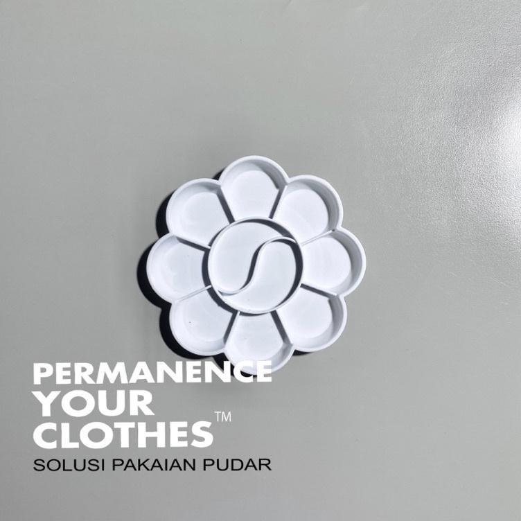 

Paket Terbatas Permanence Your Clothes Palet Lukis Putih Model Bunga Palette Plastik Putih Polos Cat Air Acrylic Akrilik Oil
