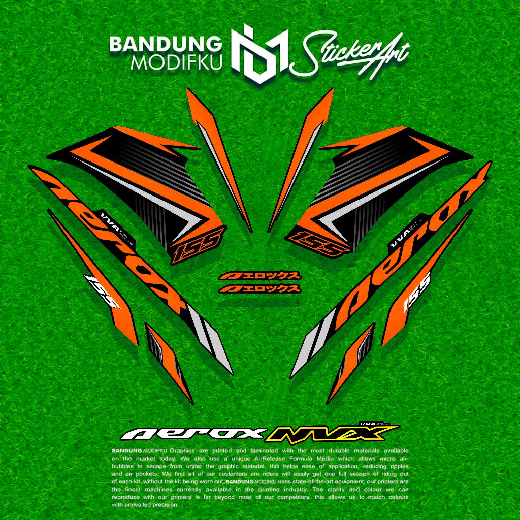 STRIPING AEROX 155 NEW CYBER CITY MOTIF 7 / BANDUNG MODIFKU / NVX / STIKER AEROX 155 CONNECTED / STI