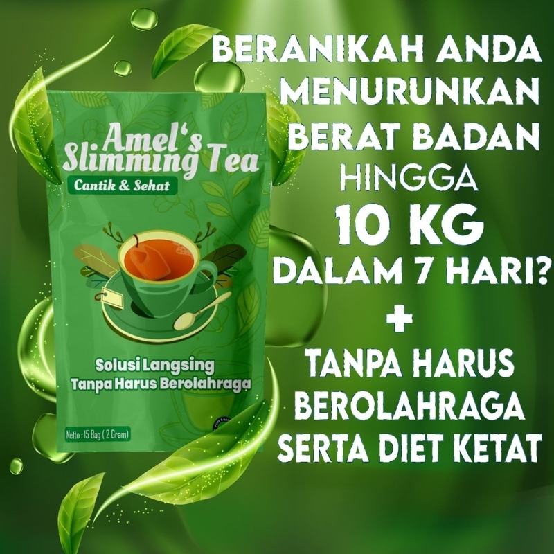 Teh Diet Pelangsing Badan Herbal dan Peluntur Lemak Terampuh Detox Herbal Daun Jati Cina Alami - Oba