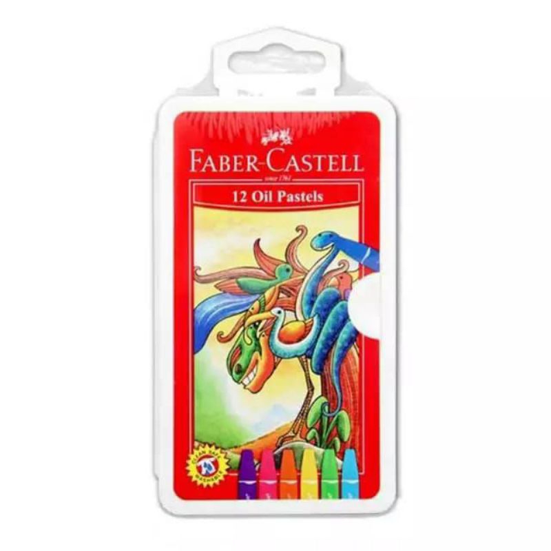 

[SET] FABER CASTELL HEXAGONAL OIL PASTEL CRAYON 12 WARNA