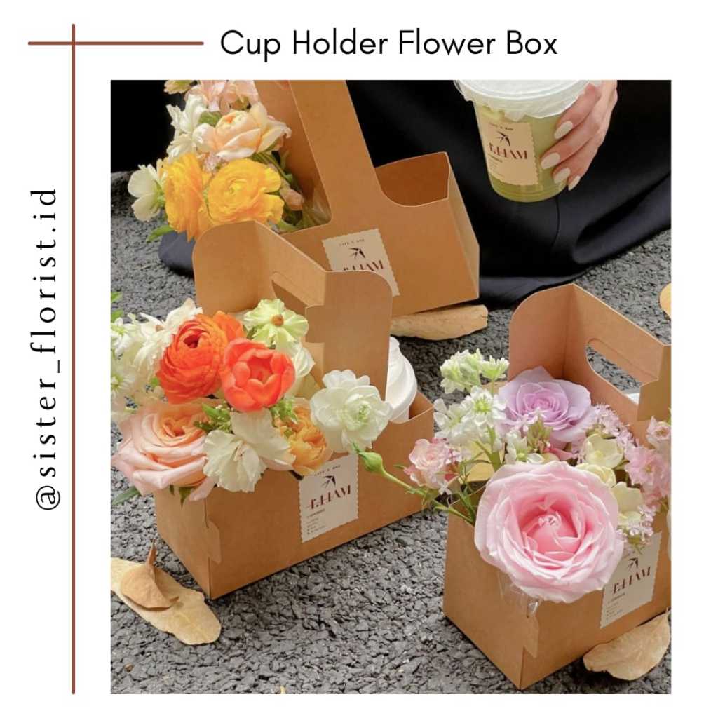 

SF041 Cup Holder Flower Box | Aksesoris Buket | Flower Box | Kotak Buket Bunga