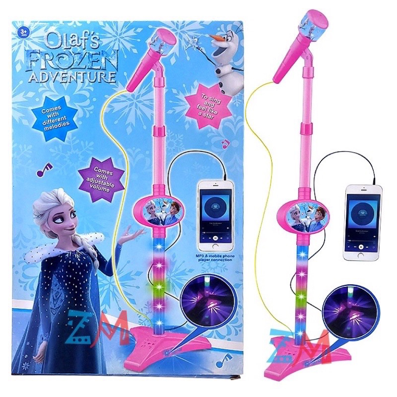 Mainan MICROPHONE ANAK KARAKTER USB LAGU  BISA NYAMBUNG DARI HP S5552-0005-3E
