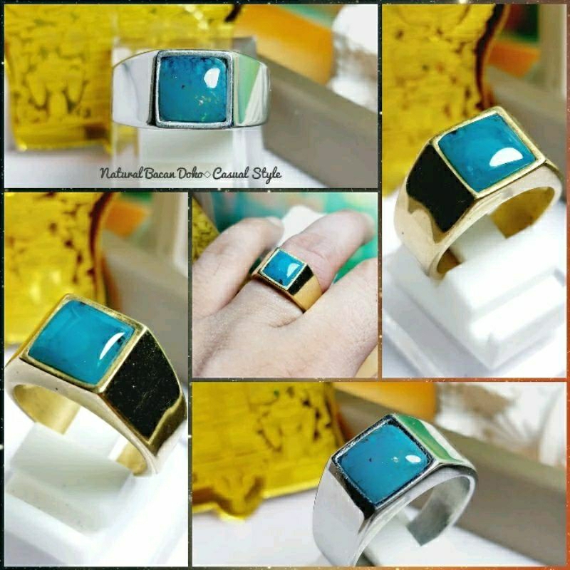 Cincin Batu Bacan Doko Mini Size - Cincin Casual Unisex