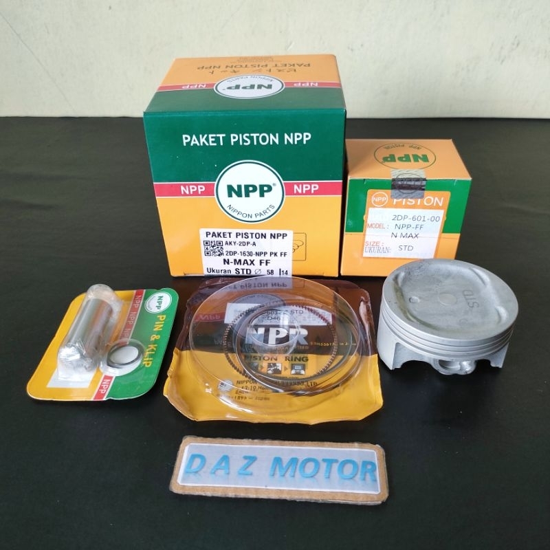 PISTON KIT SEHER PAKET N MAX NMAX 155 AEROX 155 KOMPLIT ORIGINAL NPP