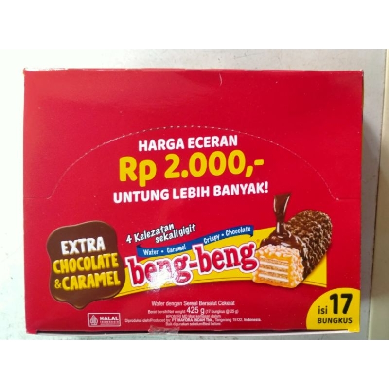 

Beng-Beng Extra Chocolate & Caramel ( Isi 17 )