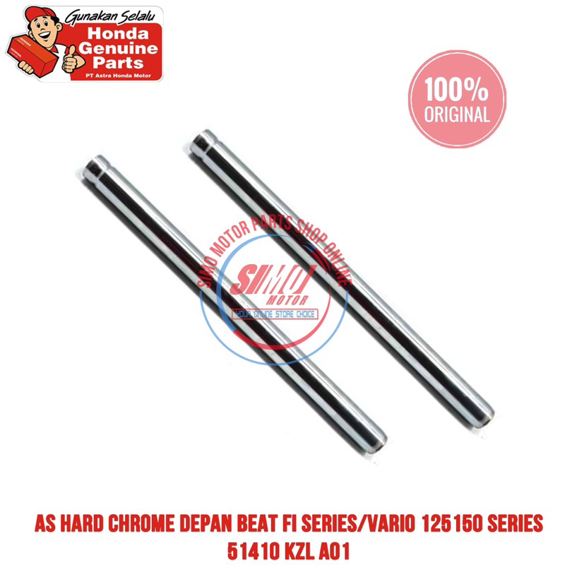 ASD3 As skok Shock Front Fork Depan Beat FI Vario 125 150 Series 2013 2024 Ori 51410 KZL A01
