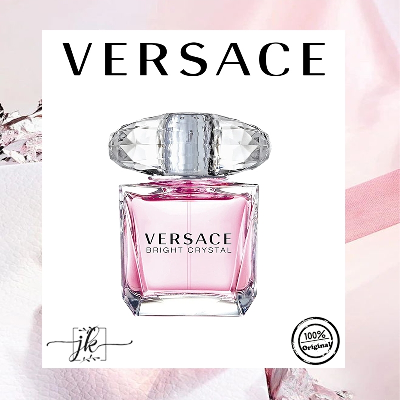 【100% Original】Versace Bright Crystal Parfum Wanita 90ML tahan lama 24 jam[Box + Segel]