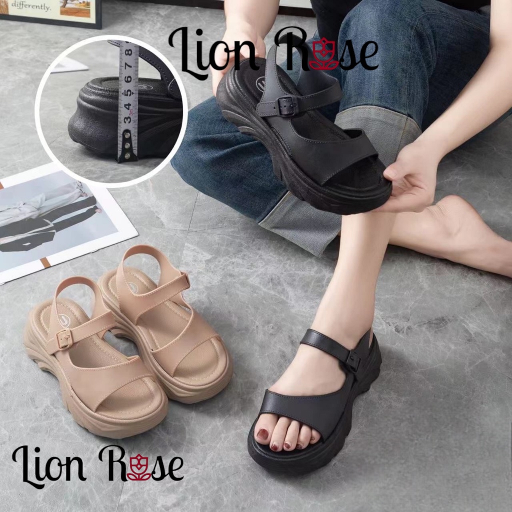 Sendal Dewasa Wanita Karet Tinggi NOLAN  PART 2 Anti Slip Trendi Sendal Perempuan Baru Tali Gunung