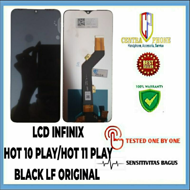 LCD INFINIX HOT 10 PLAY/HOT 11 PLAY BLACK LF ORIGINAL