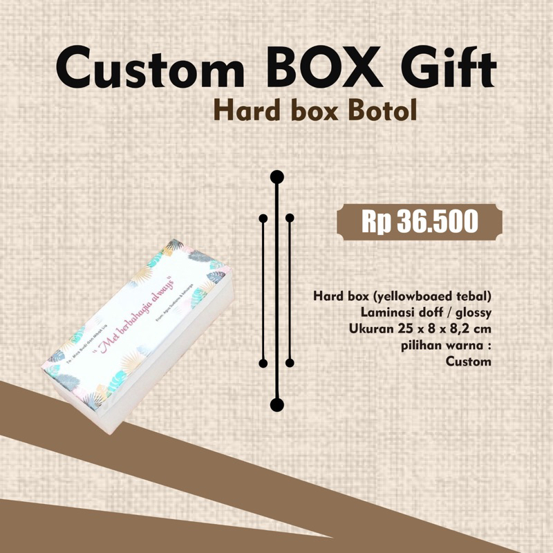 

CUSTOM HARDBOX GIFT BOX BOTOL