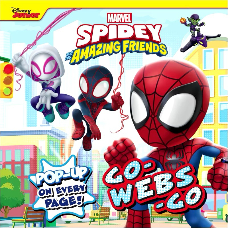 Spiderman Pop Up Book Disney Junior Marvel Spidey and His Amazing Friends Go-Webs-Go - Pop-Up Book