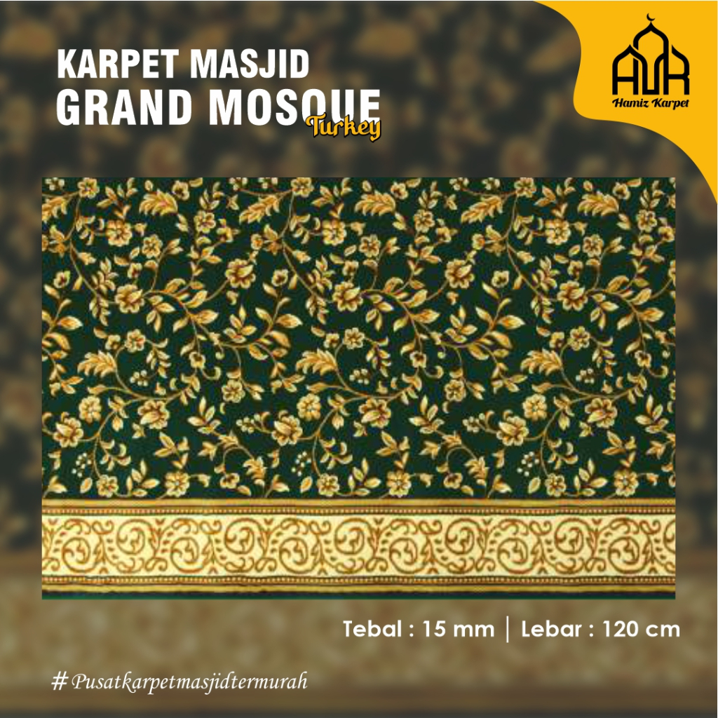 KARPET SJADAH MASJID GRAND MOSQUE TURKI