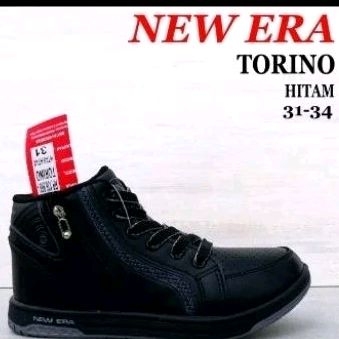 New ORI Sepatu New Era Torino Black Size 34