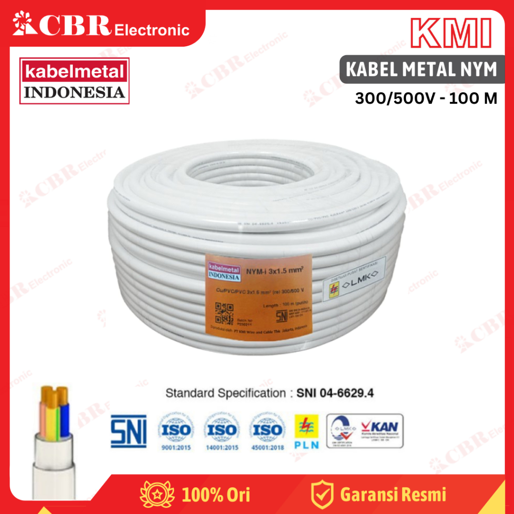 Kabel NYM 100 Meter - Kabel Metal Indonesia Listrik Kawat SNI