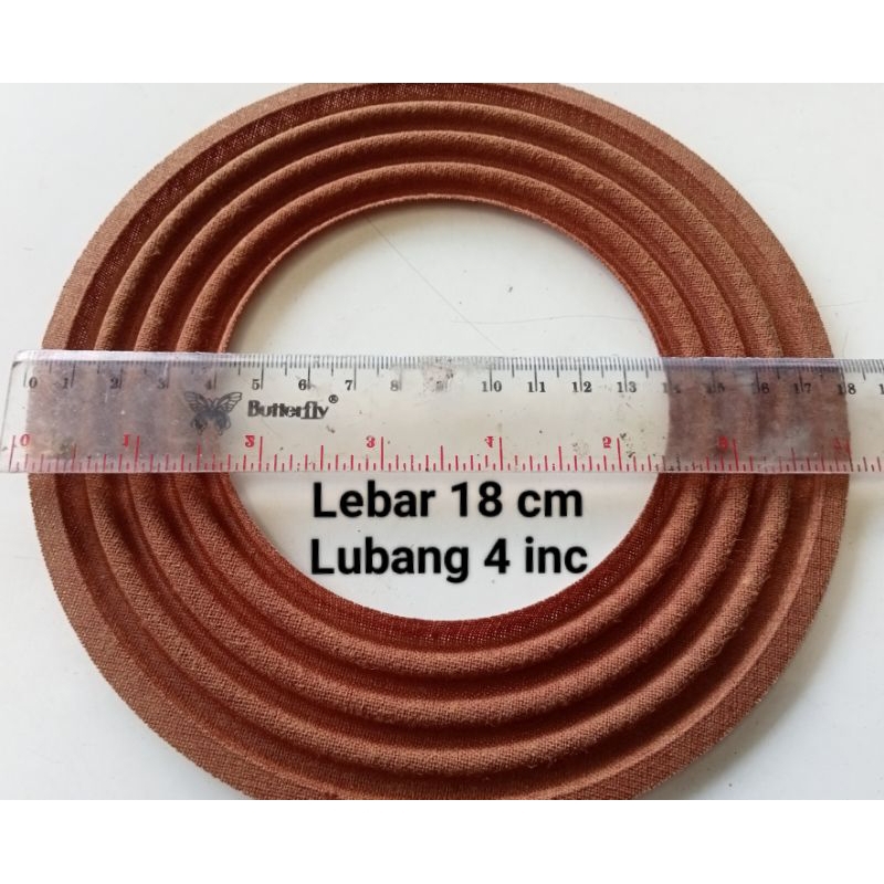 Damper Speaker 15/18 inc lubang 4 inc Lebar 18 cm