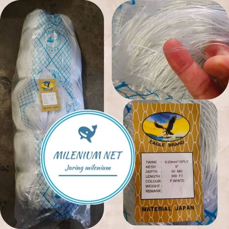 jaring milenium/jaring pintal/jaring ply/8inci 10ply