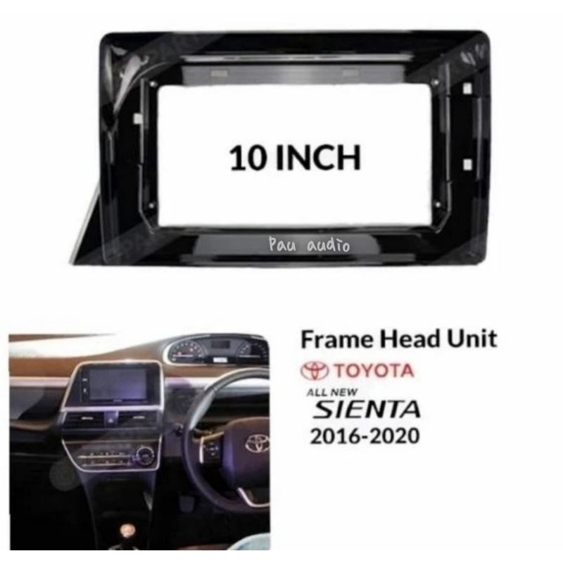 frame head unit android 10 inch mobil sienta