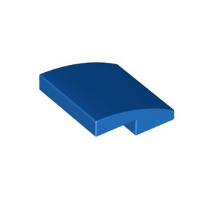 Lego Blue Part 15068 Slope, Curved 2 x 2