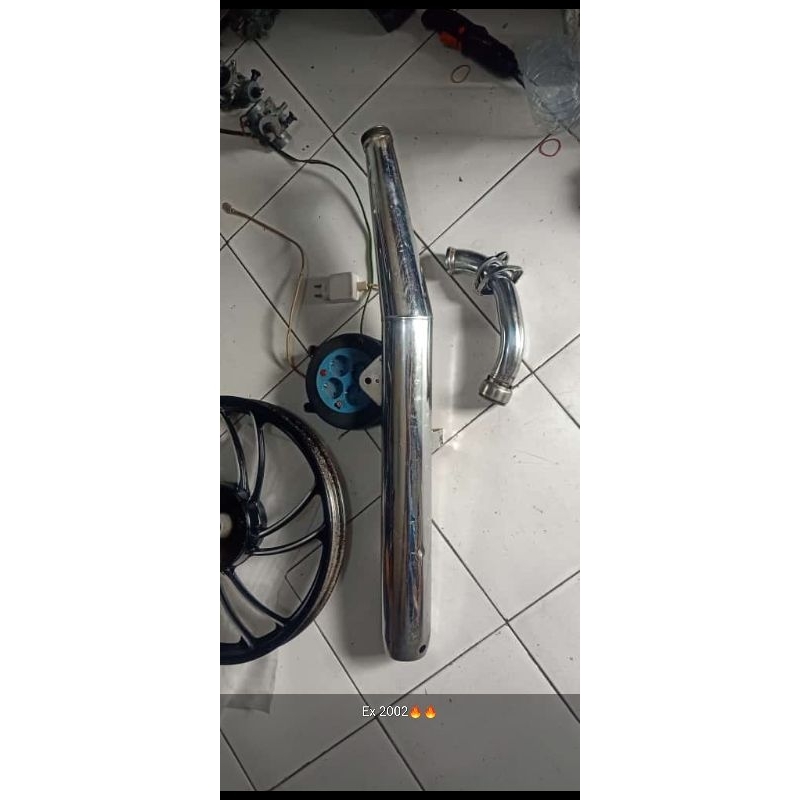 kenalpot std original copotan RX king 2002