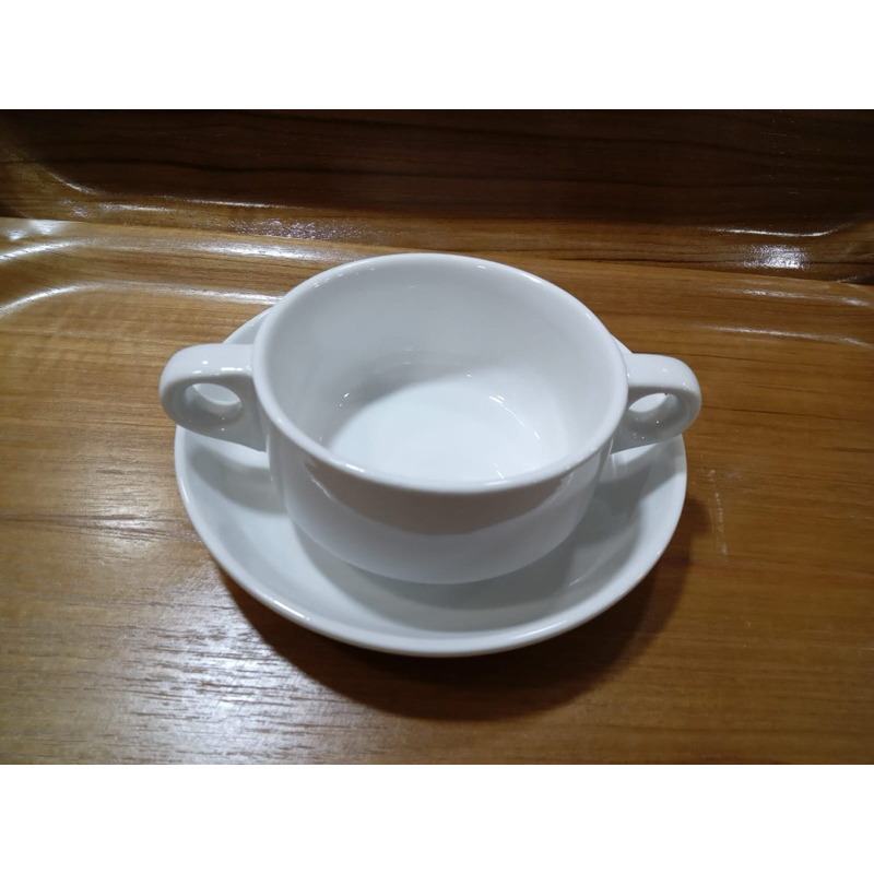 3 Sets Mangkok Zuppa Soup JM | Mangkok Kuping kuping keramik | Soup Bowl Keramik