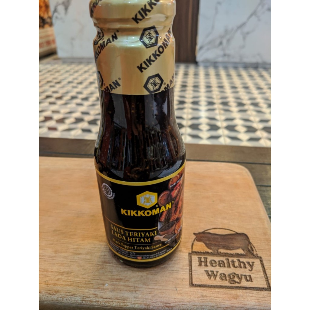 

HG Kikkoman Saus Teriyaki Lada Hitam halal 300 gr Blackpepper Teriyaki Healthy Wagyu