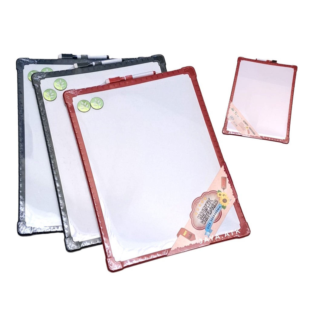 

PAPAN TULIS WHITEBOARD MAGNET 2 SISI JUMBO 30 X 40CM MAINAN ANAK