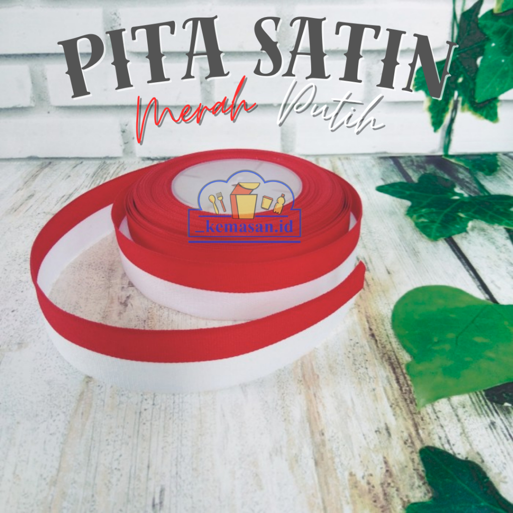 

PITA SATIN MERAH PUTIH +-22M/ROL