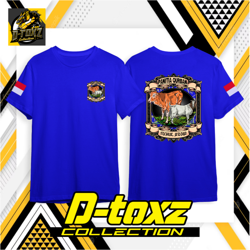 KAOS PANITIA QURBAN IDUL ADHA SAPI OREN KAMBING RUMPUT / Kaos Panitia Qurban 1445 Hijriah / Kaos Pan