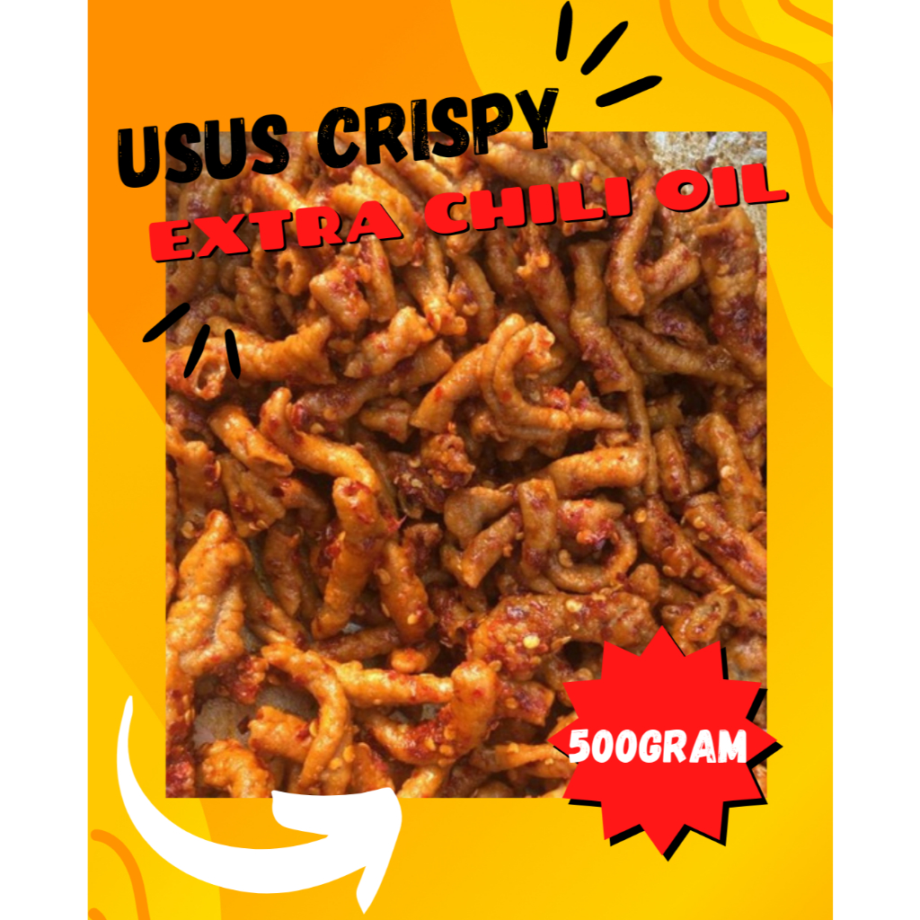 

Keripik Usus Ayam Pedas Daun jeruk kemasan 1/2 kg
