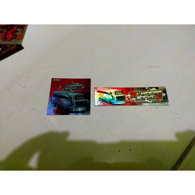 

Stiker bus asli almeera style