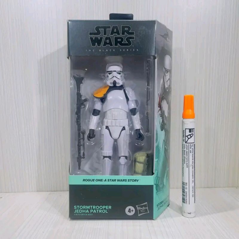mainan action figure starwars stormtroper jedha patrol rogue one a star wars story black series Star
