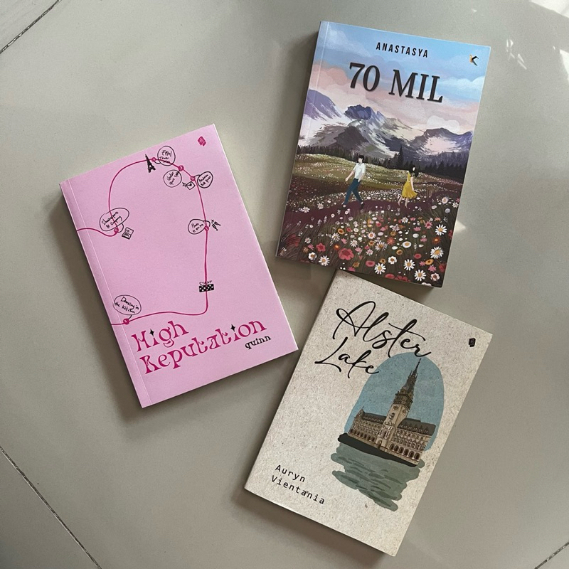[ORI] Buku Novel 70 Mil, Alster Lake, High Reputation Preloved