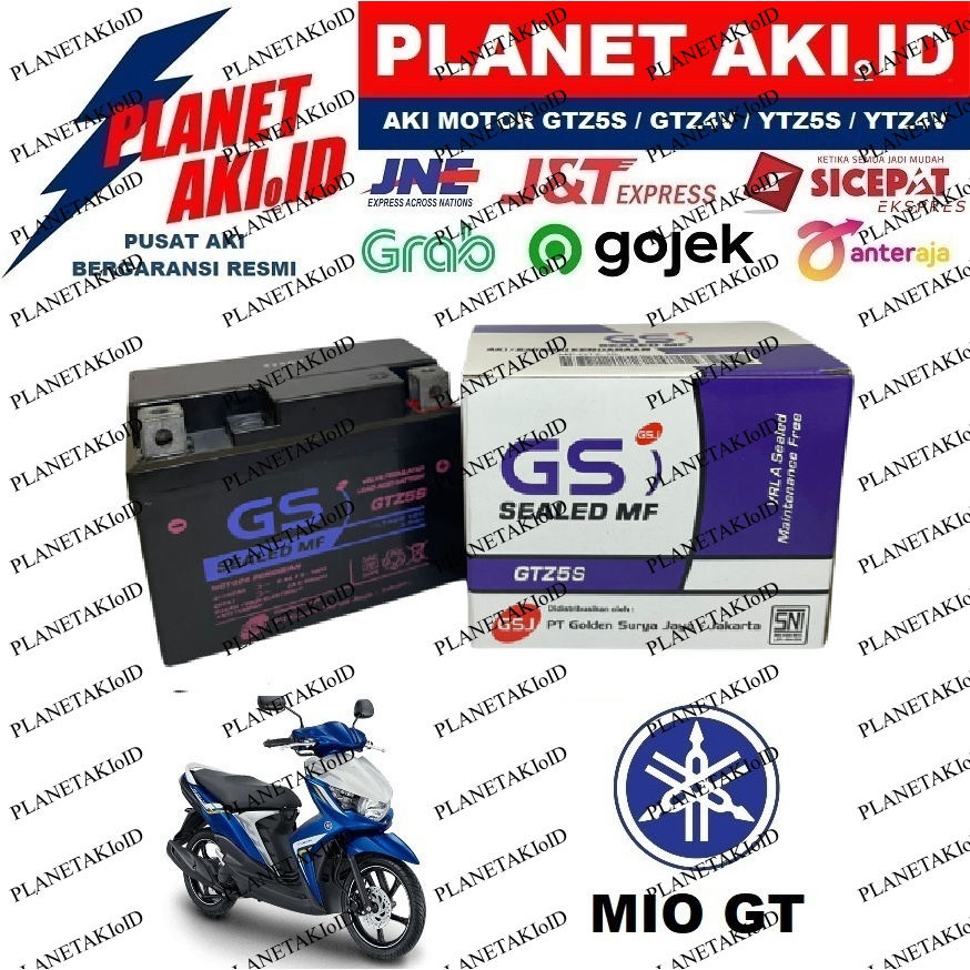 Aki Motor Yamaha Mio GT Aki Kering Accu Kering MF GTZ5S