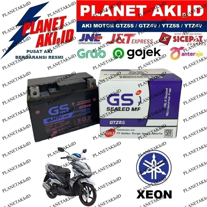 Aki Motor Yamaha Xeon Aki Kering Accu Kering MF GTZ5S