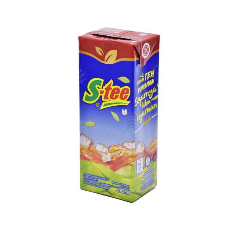 

S-tee minuman teh kemasan kotak tetra pax 200 ml