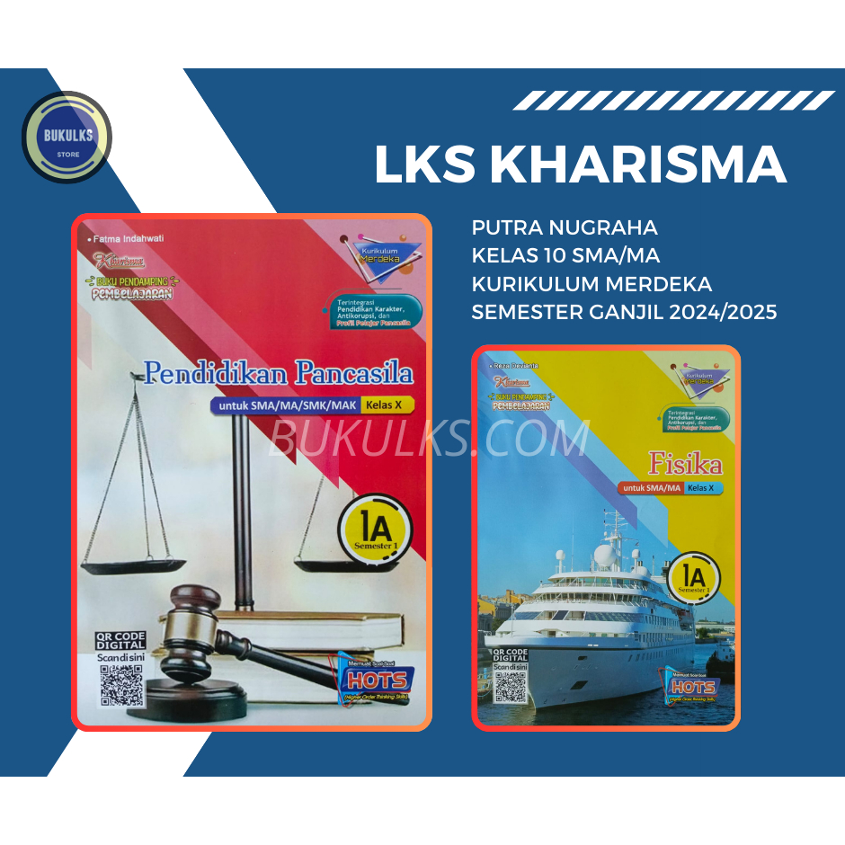 Buku LKS KHARISMA ZAMRUD PUTRA NUGRAHA SMA/MA Kelas 10 Merdeka Ganjil 2024/2025