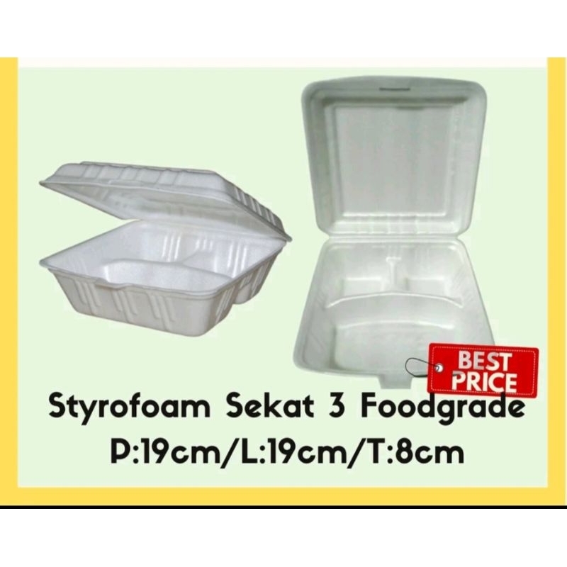 

1 BAL TRAYFOAM NASI 2 SEKAT MERK KCS [100 PCS]