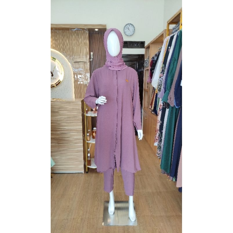 SETCEL LONG TUNIK POLOS