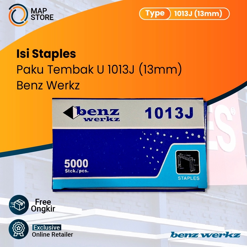 

KODE U35G BENZ 113J Isi Mesin Staples Paku Tembak U Mata Nailer Gun 113 J