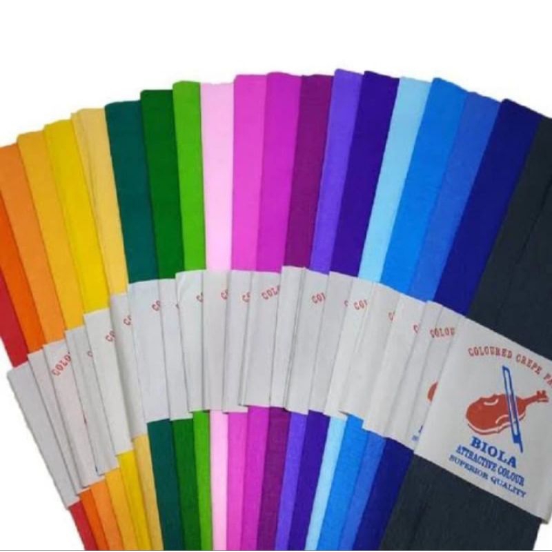 

KERTAS KREP KRAFT CREPE MERK BIOLA (60CM × 120CM)
