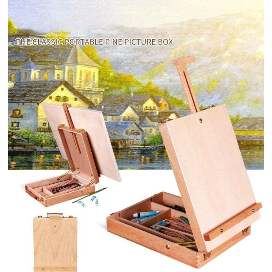 

KODE F6B7 Adjustable Wooden Table Desk Art Drawing Board Canvas Sketch Easel 36