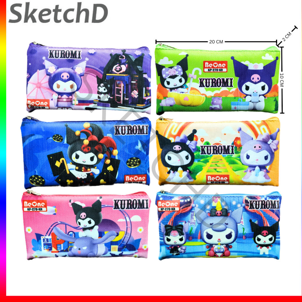 

Kotak Tempat Pensil anak anak 1 Zipper premium Pencil Case Fancy Kain