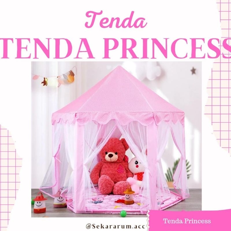 Tenda Anak Princess Castle Tenda Princes Pink
