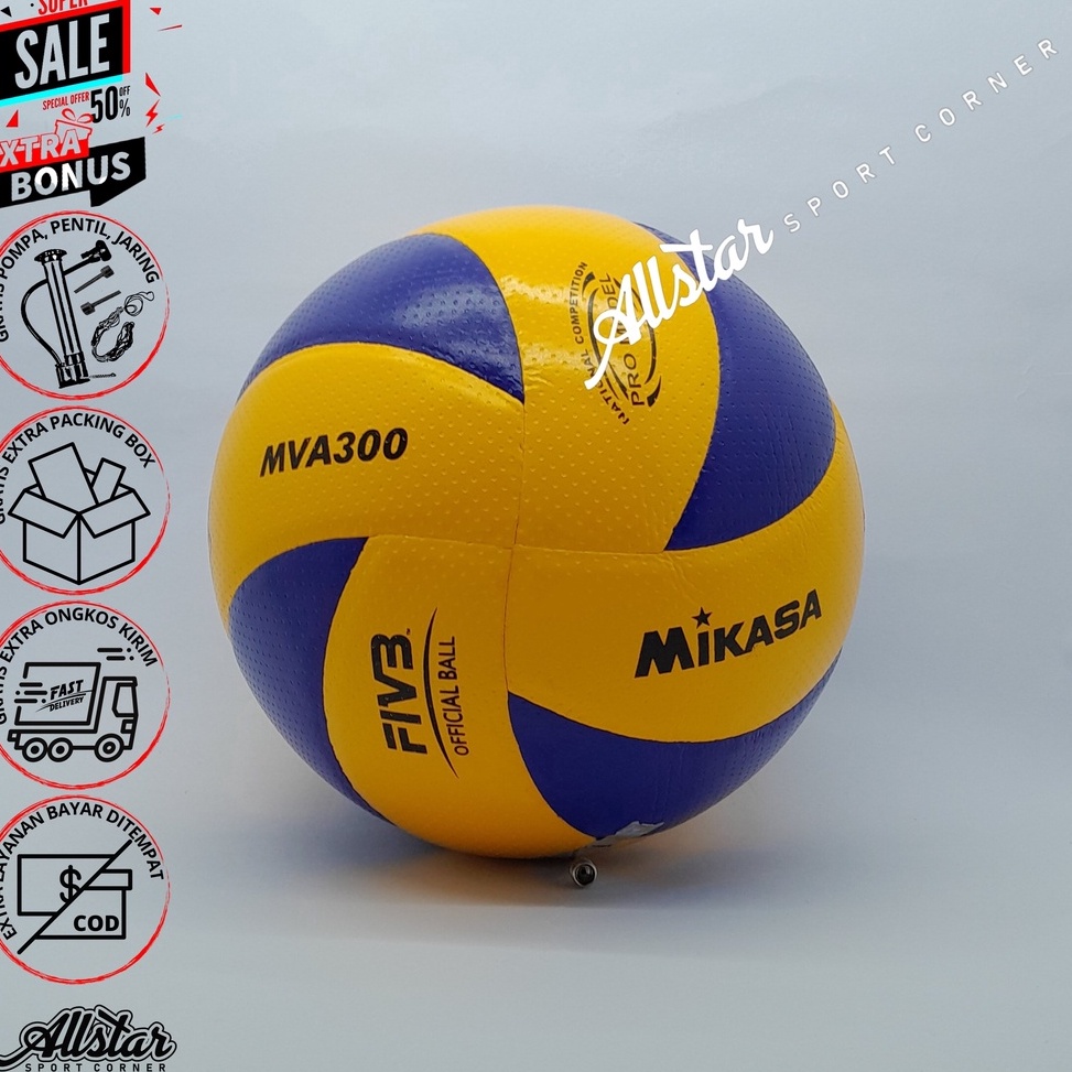KODE V4F5 Bola Voli Volly Voly MIKASA MVA3 VER 2 original Import Size 5