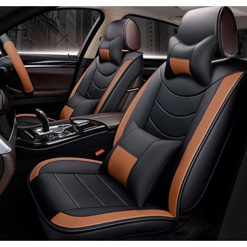 sarung jok mobil Daihatsu taruna csx,cl,oxy,F series full 3 baris bonus bantalan leher 2pcs