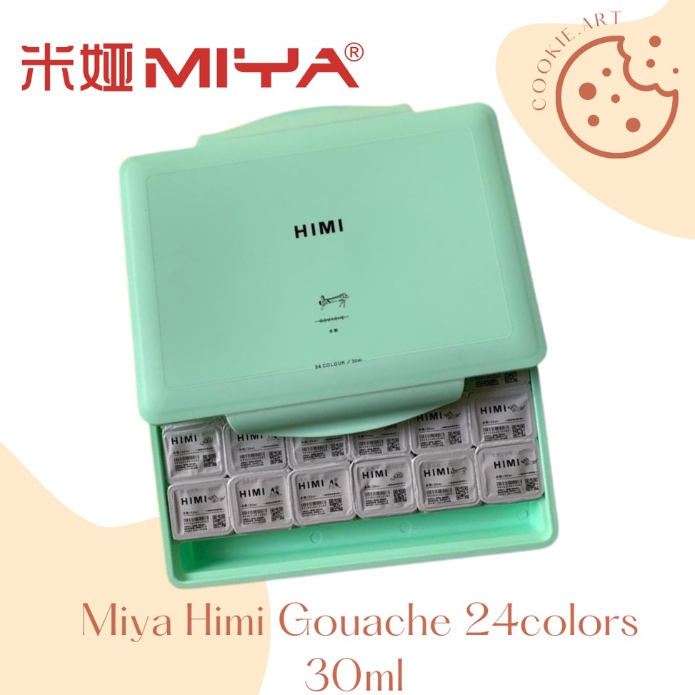 

KODE G7Z2 Miya Himi Gouache Paint Cat Set 24 Colors x 3ml
