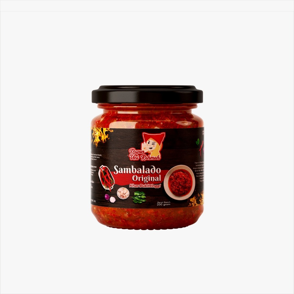 

[200gr] Sambalado Merah Ori Dapur Ambu | Sambal Cabe Rawit Balado Super Pedas | Sambal Cumi Asin/Pete/Bajak Ebi/Teri Medan Sambel | Sambal Cabe Rawit Pedas Alami | Sambal Cumi Asin / Cakalang / Cumi Petai Teri Medan Jengkol Roa / Bawang / Sambal Bebek